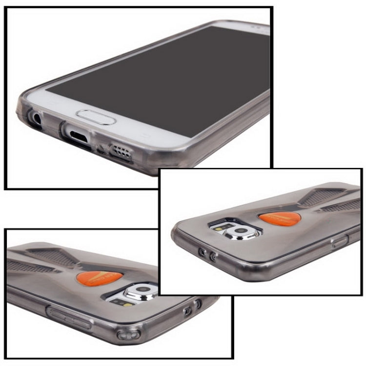 For Galaxy S6 / G920 Racing Car Style Transparent TPU Protective Case