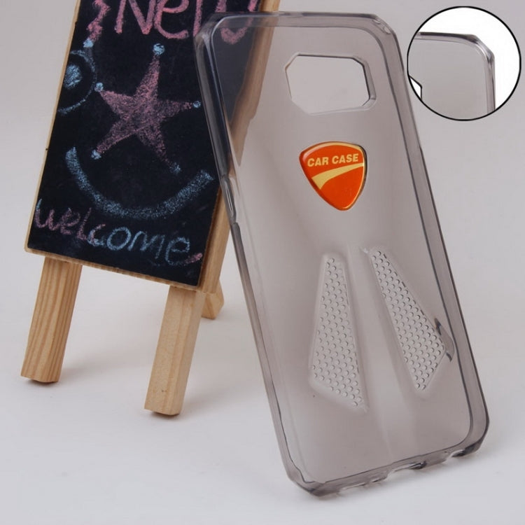 For Galaxy S6 / G920 Racing Car Style Transparent TPU Protective Case