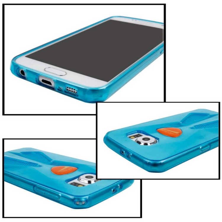 For Galaxy S6 / G920 Racing Car Style Transparent TPU Protective Case