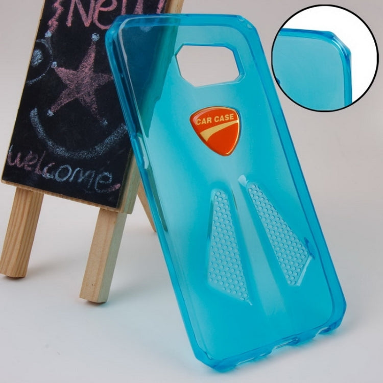 For Galaxy S6 / G920 Racing Car Style Transparent TPU Protective Case