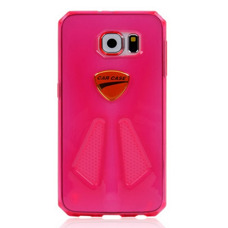 For Galaxy S6 / G920 Racing Car Style Transparent TPU Protective Case
