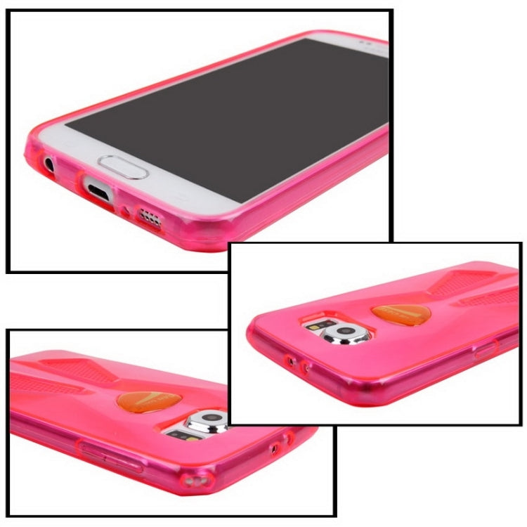 For Galaxy S6 / G920 Racing Car Style Transparent TPU Protective Case