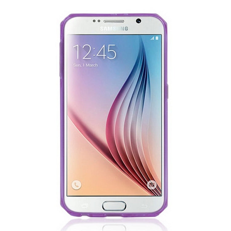 For Galaxy S6 / G920 Racing Car Style Transparent TPU Protective Case