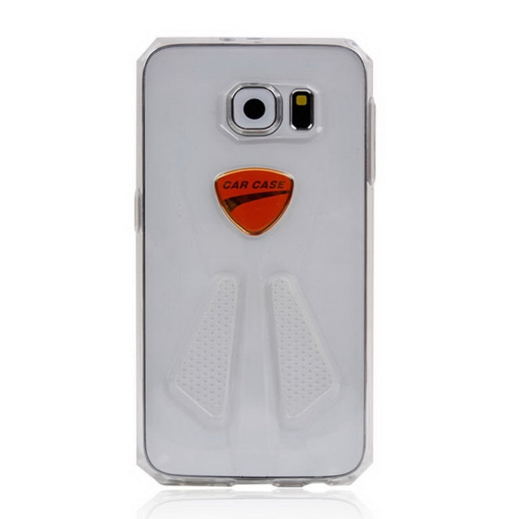 For Galaxy S6 / G920 Racing Car Style Transparent TPU Protective Case