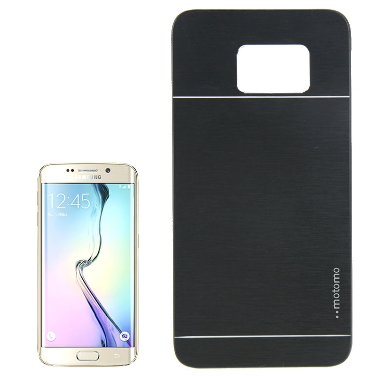 For Galaxy S6 edge+ / G928 2 in 1 Brushed Texture Metal & Plastic Protective Case