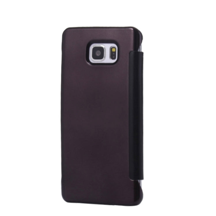 Electroplating Mirror Horizontal Flip Leather Case for Galaxy Note 5 / N920