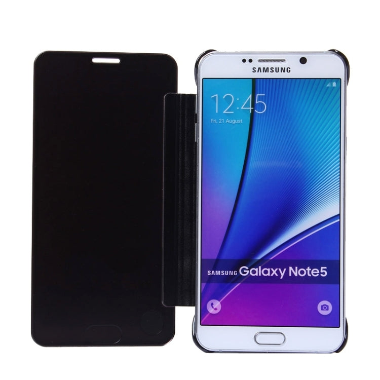 Electroplating Mirror Horizontal Flip Leather Case for Galaxy Note 5 / N920