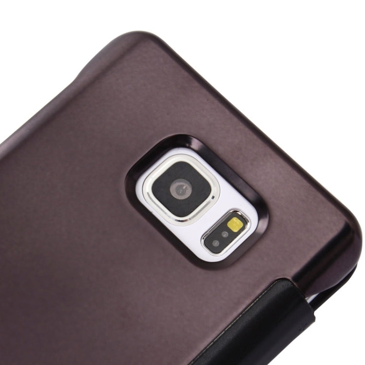 Electroplating Mirror Horizontal Flip Leather Case for Galaxy Note 5 / N920