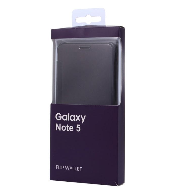 Electroplating Mirror Horizontal Flip Leather Case for Galaxy Note 5 / N920