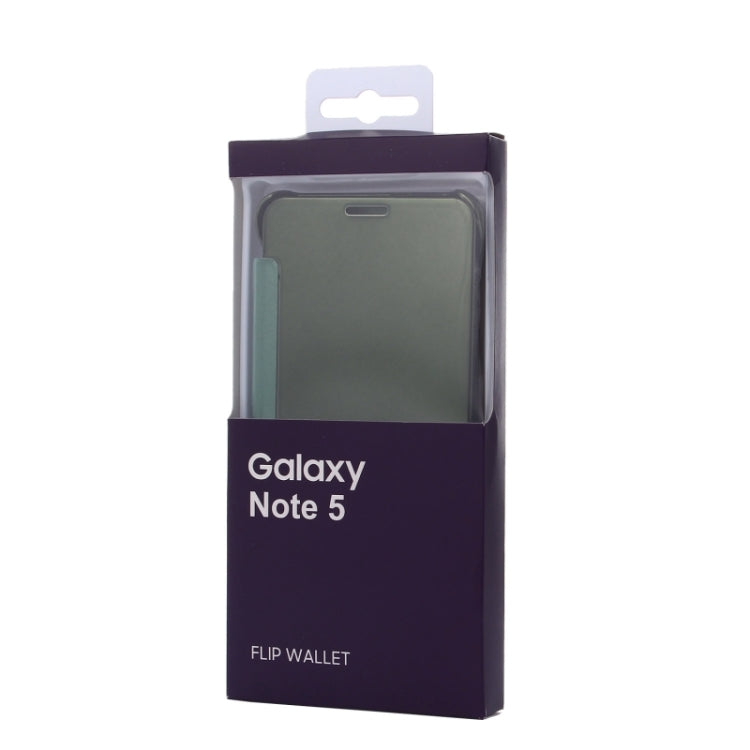 Electroplating Mirror Horizontal Flip Leather Case for Galaxy Note 5 / N920