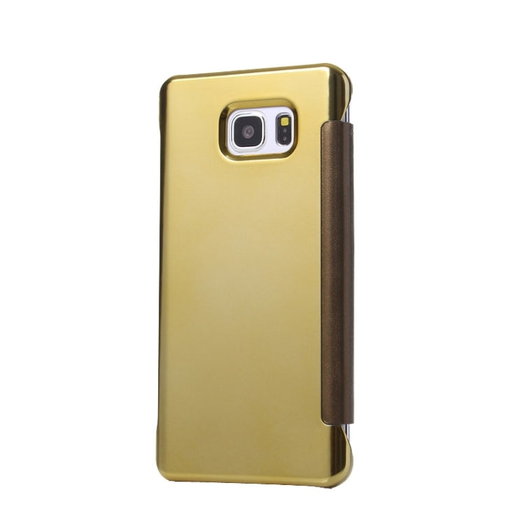Electroplating Mirror Horizontal Flip Leather Case for Galaxy Note 5 / N920