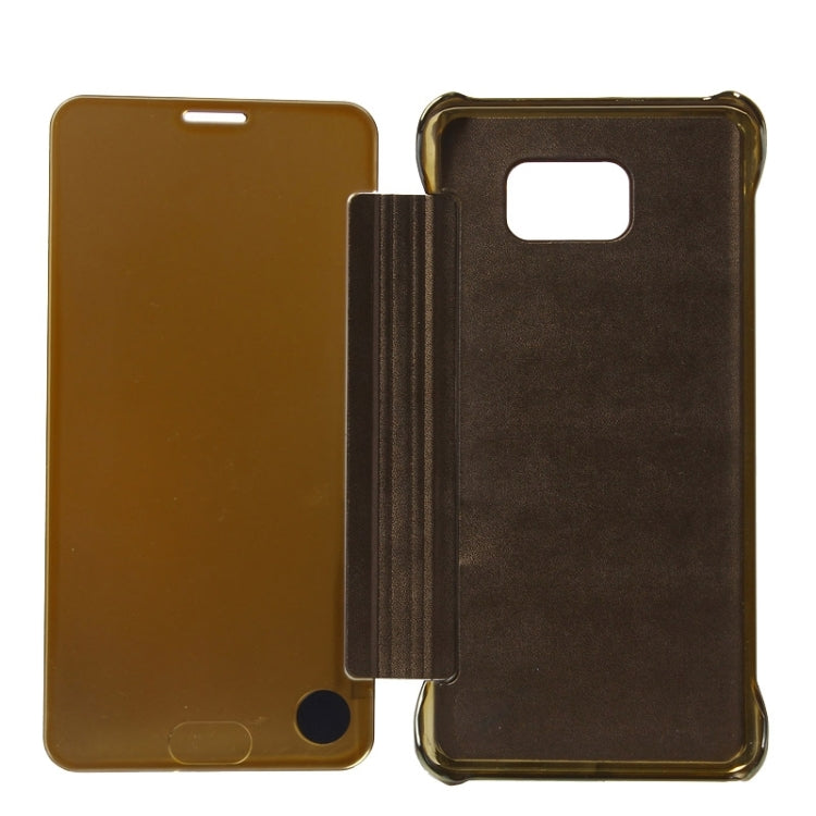 Electroplating Mirror Horizontal Flip Leather Case for Galaxy Note 5 / N920