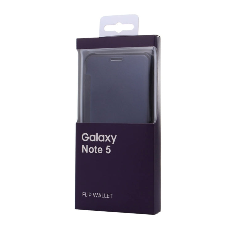 Electroplating Mirror Horizontal Flip Leather Case for Galaxy Note 5 / N920