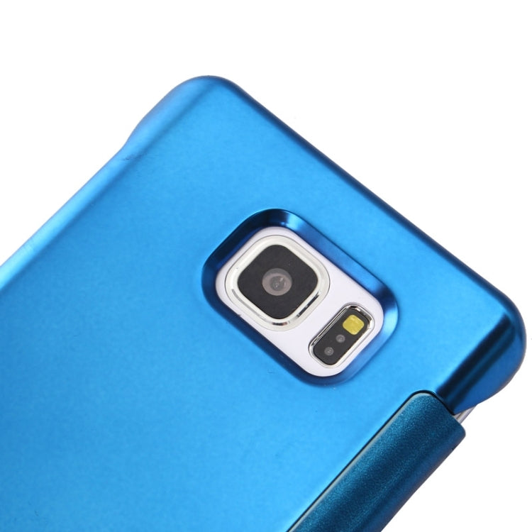 Electroplating Mirror Horizontal Flip Leather Case for Galaxy Note 5 / N920