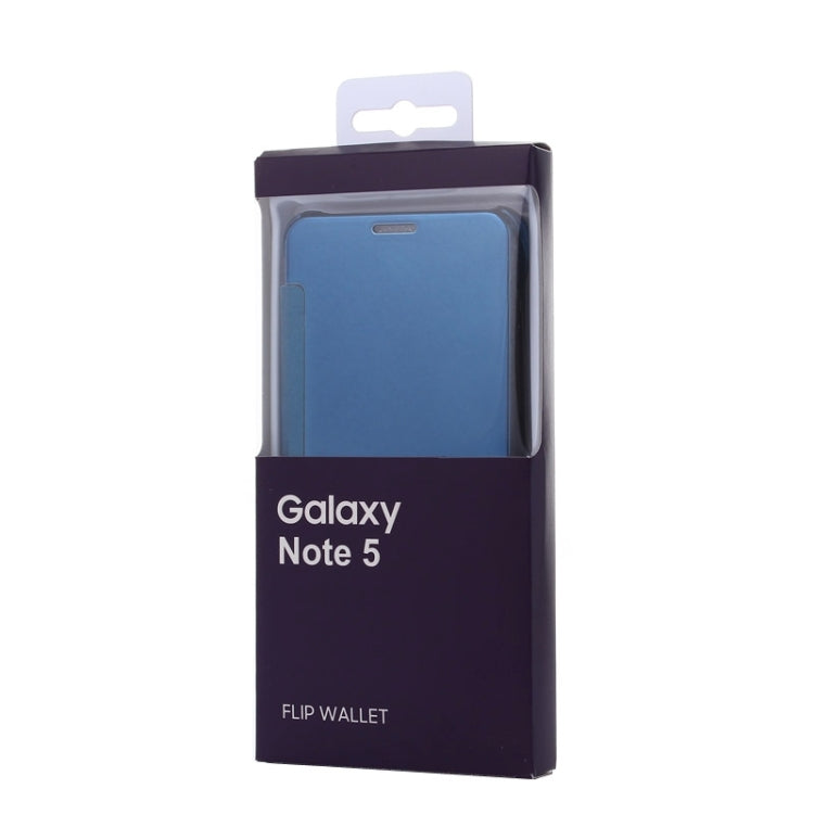 Electroplating Mirror Horizontal Flip Leather Case for Galaxy Note 5 / N920