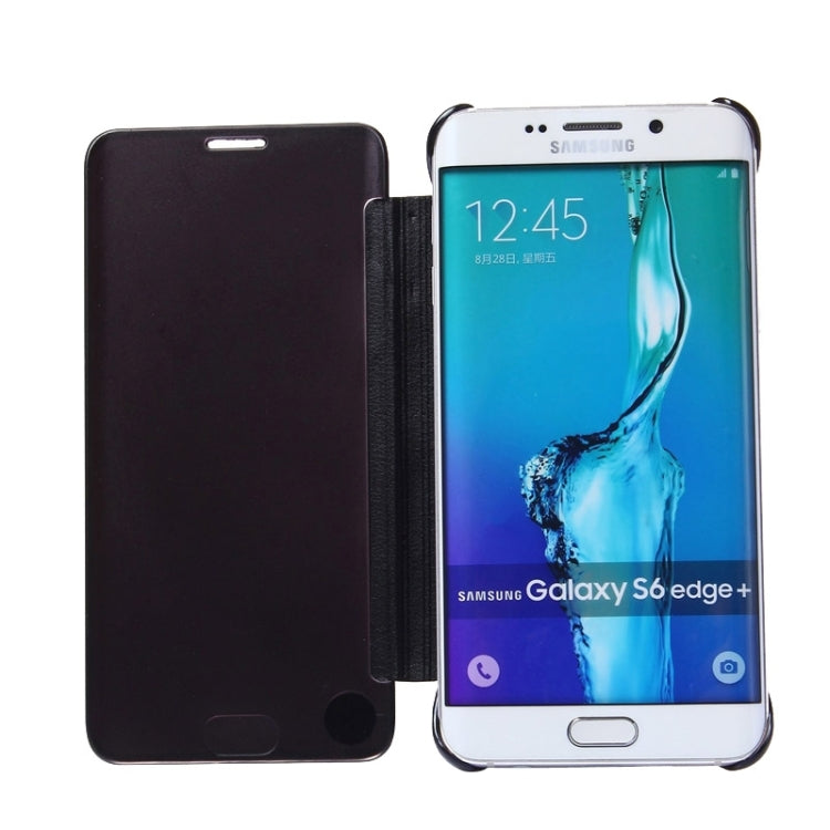 For Galaxy S6 Edge+ / G928 Electroplating Mirror Horizontal Flip Leather Case