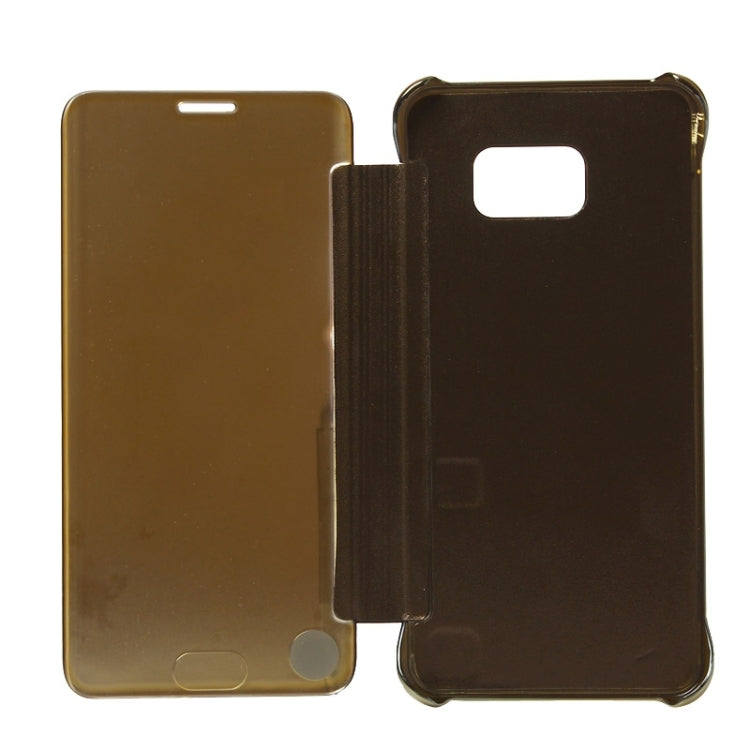 For Galaxy S6 Edge+ / G928 Electroplating Mirror Horizontal Flip Leather Case