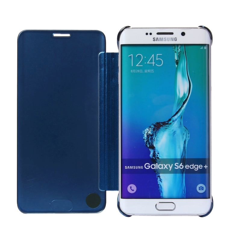 For Galaxy S6 Edge+ / G928 Electroplating Mirror Horizontal Flip Leather Case