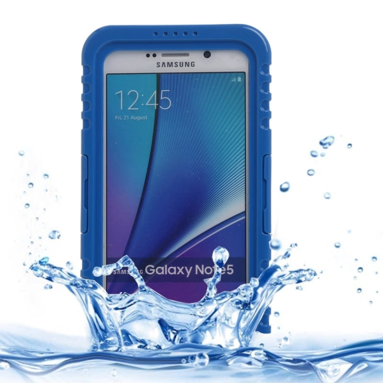 IP x 8 PVC + Silicone Transparent Universal Flower Edge Waterproof Protective Case with Lanyard for Galaxy Note 5 / S6 Edge+