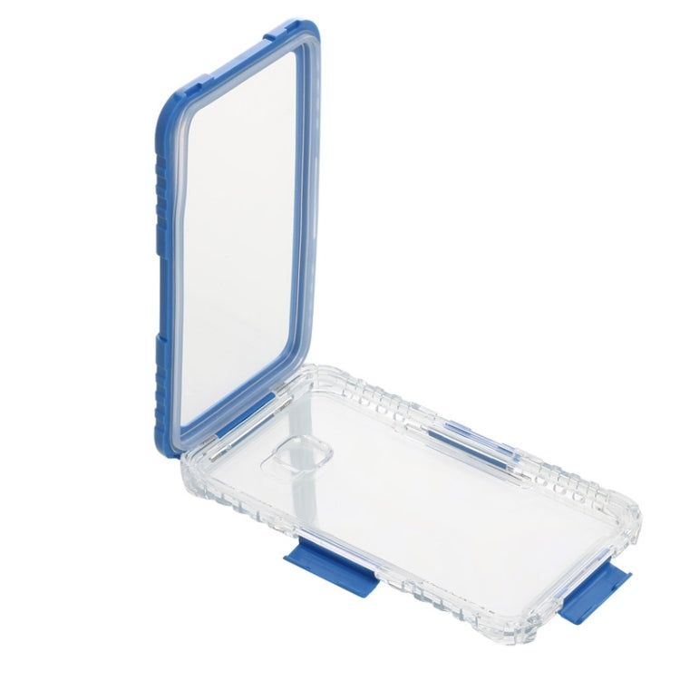 IP x 8 PVC + Silicone Transparent Universal Flower Edge Waterproof Protective Case with Lanyard for Galaxy Note 5 / S6 Edge+