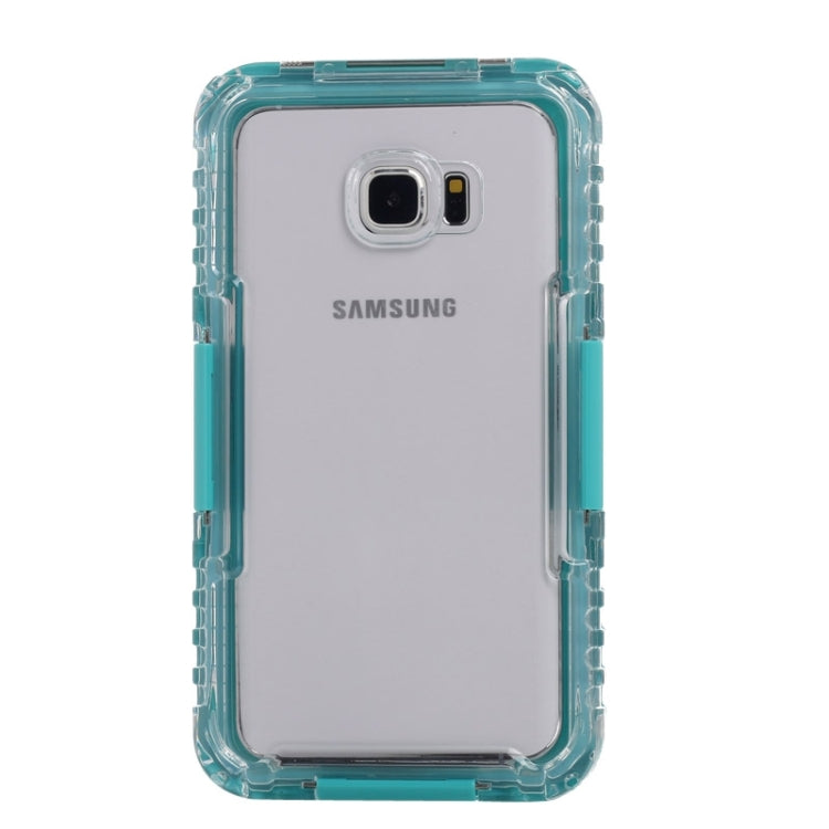IP x 8 PVC + Silicone Transparent Universal Flower Edge Waterproof Protective Case with Lanyard for Galaxy Note 5 / S6 Edge+