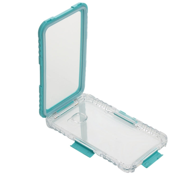 IP x 8 PVC + Silicone Transparent Universal Flower Edge Waterproof Protective Case with Lanyard for Galaxy Note 5 / S6 Edge+
