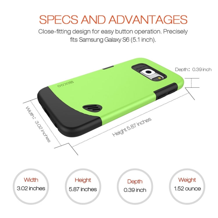Slicoo for Galaxy S6 / G920 TPU + PC Combination Case