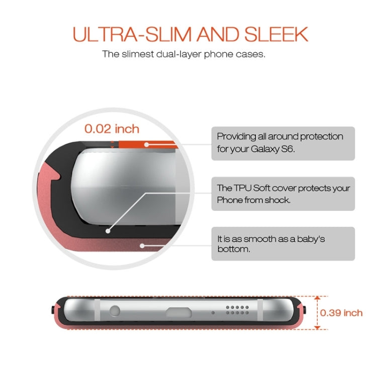 Slicoo for Galaxy S6 / G920 TPU + PC Combination Case