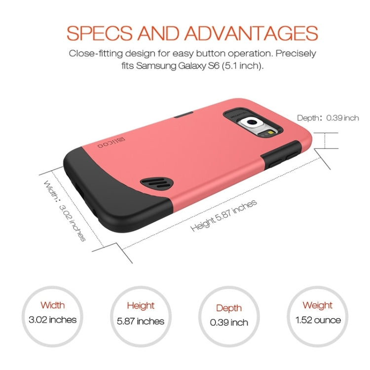 Slicoo for Galaxy S6 / G920 TPU + PC Combination Case