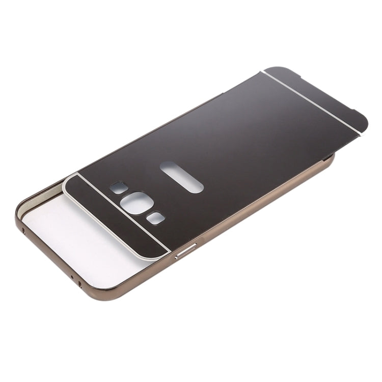 Push-pull Style Metal Plating Bumper Frame + Acrylic Back Cover Combination Case for Galaxy A3 / A300F