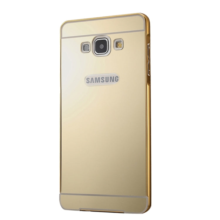 Push-pull Style Metal Plating Bumper Frame + Acrylic Back Cover Combination Case for Galaxy A3 / A300F