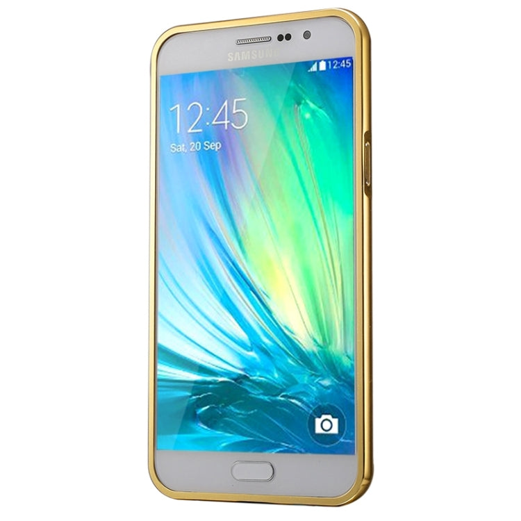 Push-pull Style Metal Plating Bumper Frame + Acrylic Back Cover Combination Case for Galaxy A3 / A300F