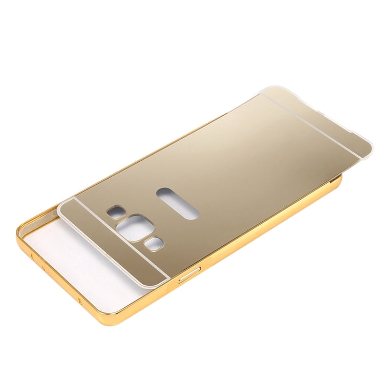 Push-pull Style Metal Plating Bumper Frame + Acrylic Back Cover Combination Case for Galaxy A3 / A300F