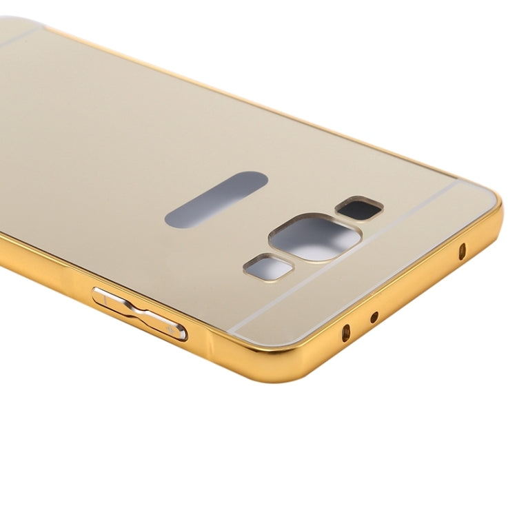 Push-pull Style Metal Plating Bumper Frame + Acrylic Back Cover Combination Case for Galaxy A3 / A300F