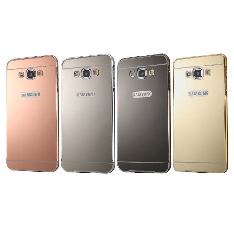 Push-pull Style Metal Plating Bumper Frame + Acrylic Back Cover Combination Case for Galaxy A3 / A300F