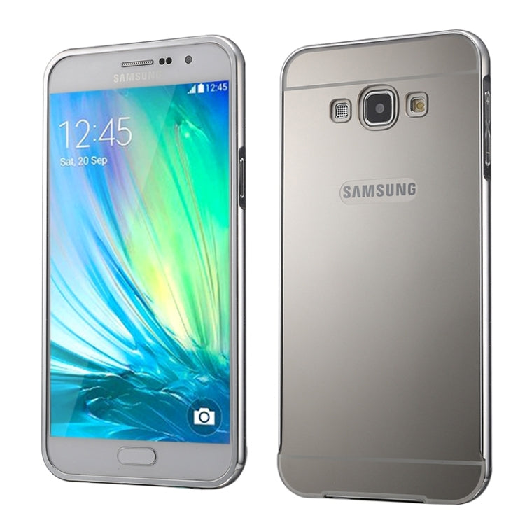 Push-pull Style Metal Plating Bumper Frame + Acrylic Back Cover Combination Case for Galaxy A5 / A500F