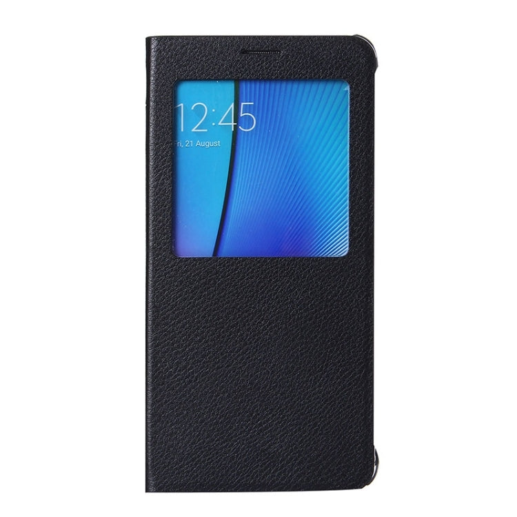 Litchi Texture Horizontal Flip Leather Case with Sleep / Wake-up Function for Galaxy Note 5 / N920