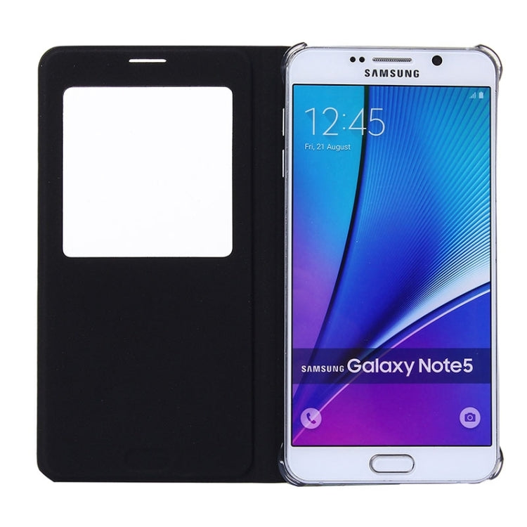 Litchi Texture Horizontal Flip Leather Case with Sleep / Wake-up Function for Galaxy Note 5 / N920