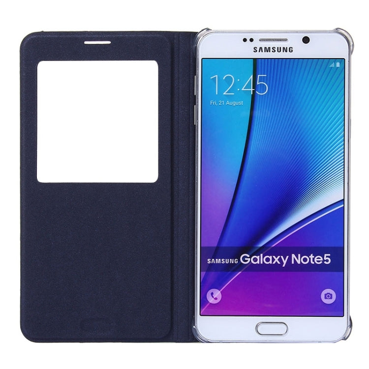 Litchi Texture Horizontal Flip Leather Case with Sleep / Wake-up Function for Galaxy Note 5 / N920