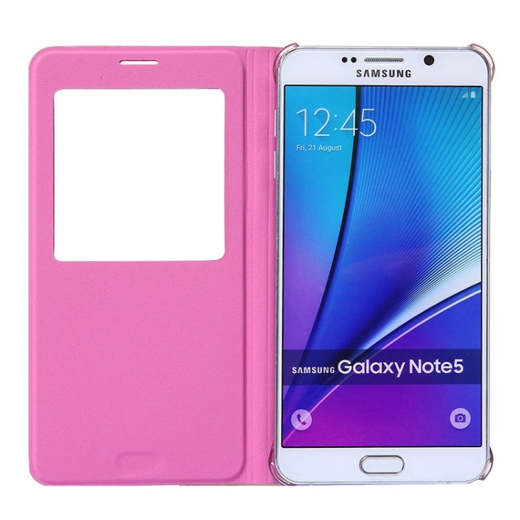 Litchi Texture Horizontal Flip Leather Case with Sleep / Wake-up Function for Galaxy Note 5 / N920