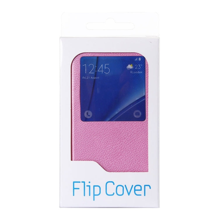 Litchi Texture Horizontal Flip Leather Case with Sleep / Wake-up Function for Galaxy Note 5 / N920