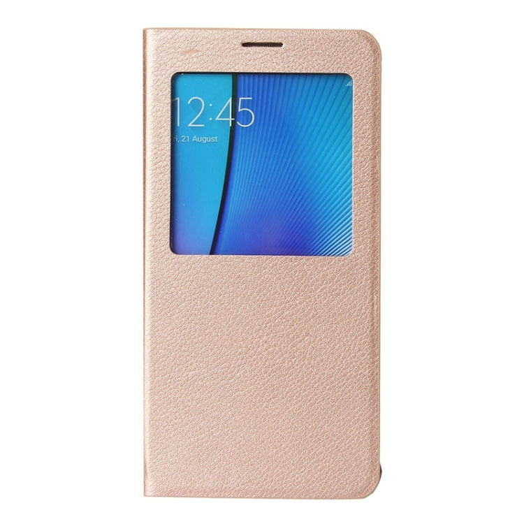 Litchi Texture Horizontal Flip Leather Case with Sleep / Wake-up Function for Galaxy Note 5 / N920