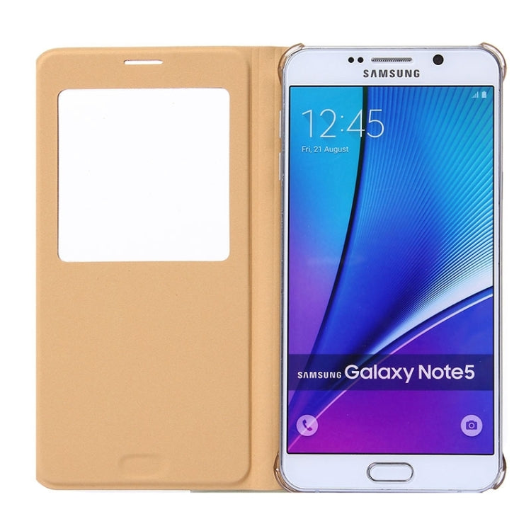 Litchi Texture Horizontal Flip Leather Case with Sleep / Wake-up Function for Galaxy Note 5 / N920
