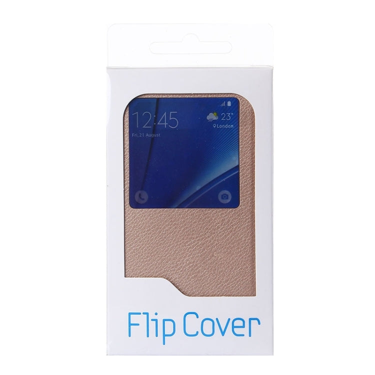 Litchi Texture Horizontal Flip Leather Case with Sleep / Wake-up Function for Galaxy Note 5 / N920