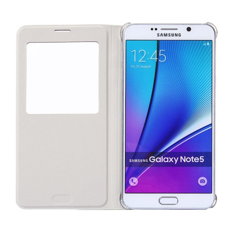 Litchi Texture Horizontal Flip Leather Case with Sleep / Wake-up Function for Galaxy Note 5 / N920