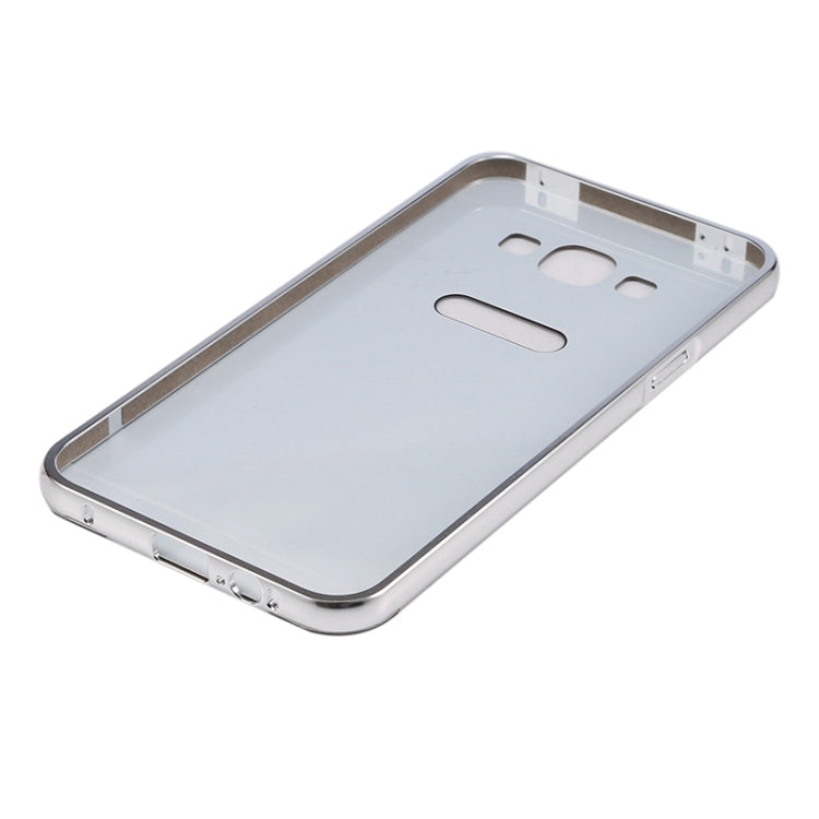 Push-pull Style Metal Plating Bumper Frame + Acrylic Back Cover Combination Case for Galaxy A7 / A700F