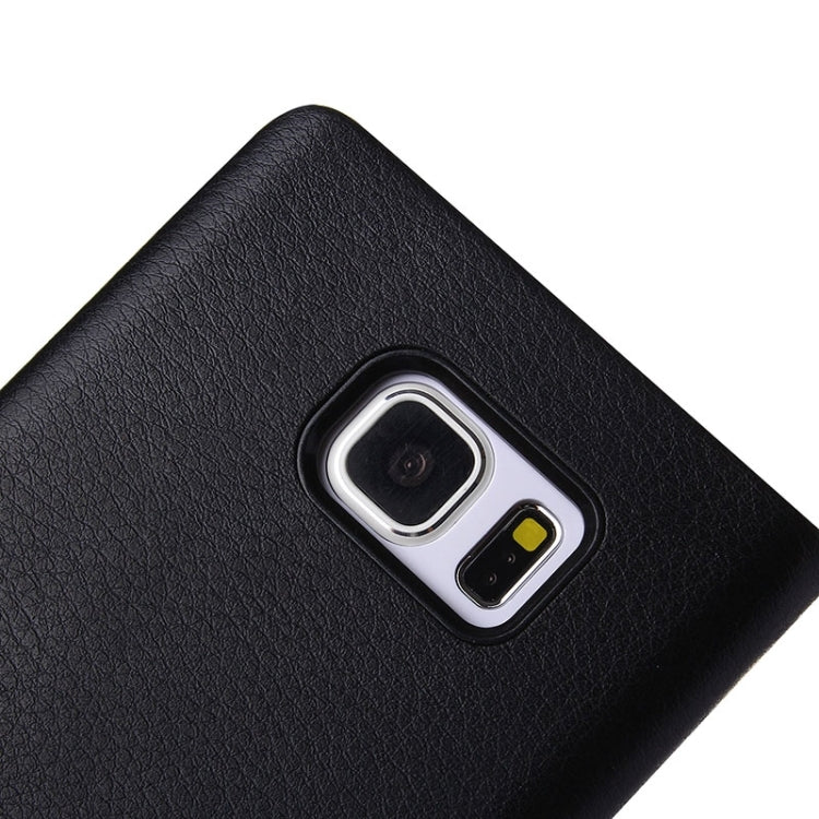 For Galaxy S6 Edge+ / G928 Litchi Texture Horizontal Flip Leather Case with Sleep / Wake-up Function