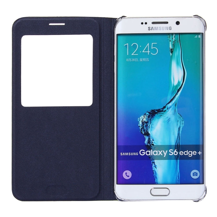 For Galaxy S6 Edge+ / G928 Litchi Texture Horizontal Flip Leather Case with Sleep / Wake-up Function