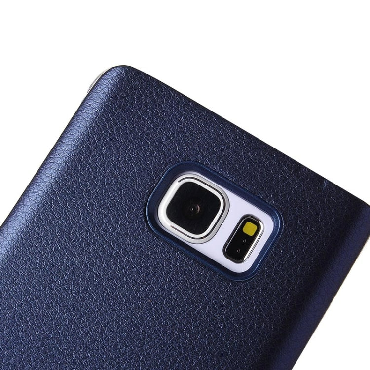 For Galaxy S6 Edge+ / G928 Litchi Texture Horizontal Flip Leather Case with Sleep / Wake-up Function