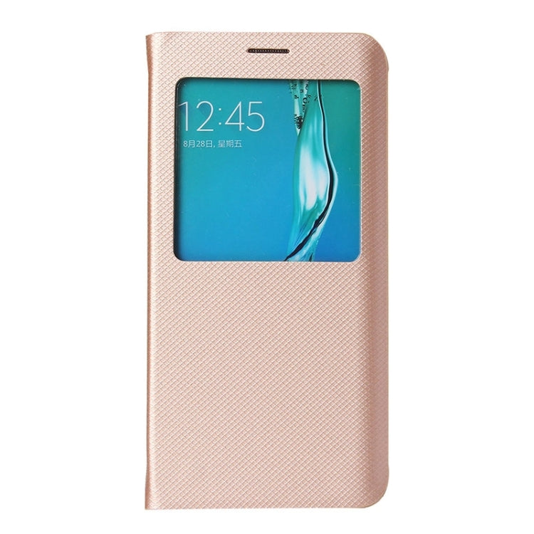 For Galaxy S6 Edge+ / G928 Litchi Texture Horizontal Flip Leather Case with Sleep / Wake-up Function